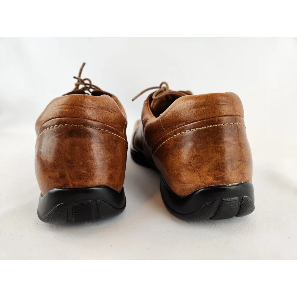 Cole Haan Men's SZ 10 Cognac‎ Oxford Grand Lace Up Casual Square Toe Dress Shoes
